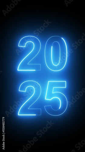 2025 New Year vertical video