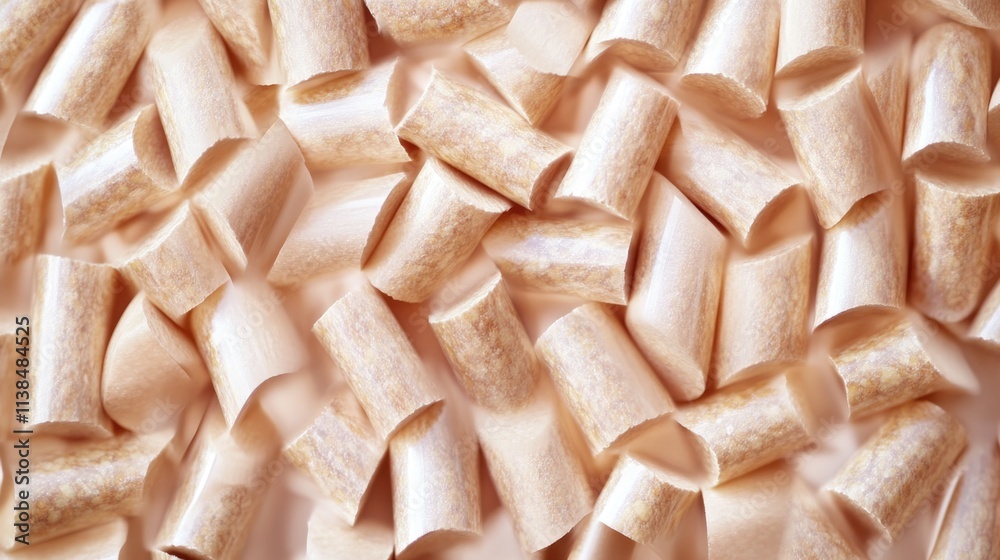 A detailed view of a stack of colorful paper cones