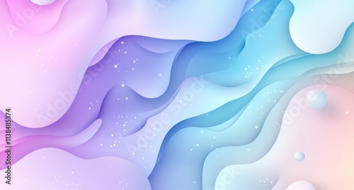 Abstract Pastel Wave Backgr...