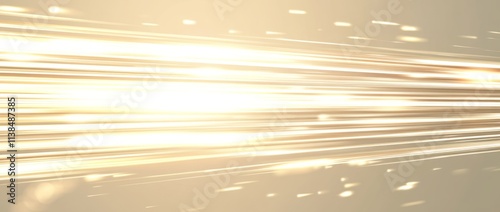 Golden Light Streaks Abstra...