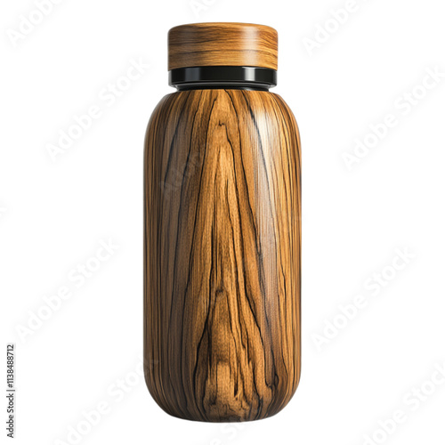 Carpentry Water Bottle Isolated on a Transparent Background, Ideal for Tool-Related Content, Worksite Promotions, or Hydration Product Displays photo