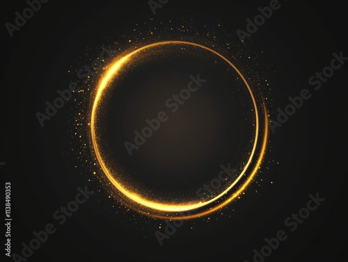 Golden Ring of Light with S...