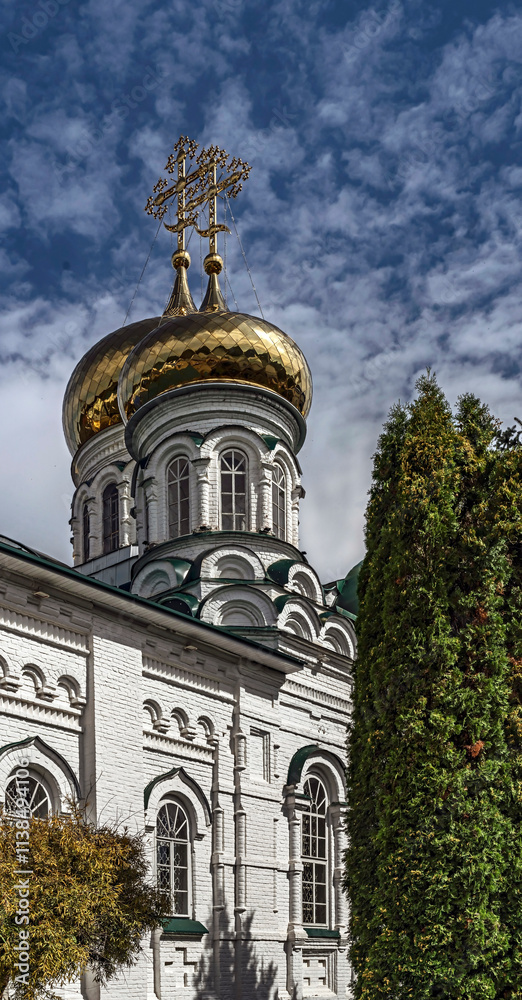 St. Trinity cathedral, years of construction 1904 - 1910. Nativity of the Virgin monastery, village Raifa, Russia St. Trinity cathedral, years of construction 1904 - 1910. Nativity of the Virgin monastery, village Raifa, Russia