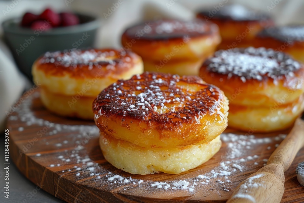 Sweet pancakes with a sugary filling, fried to a golden crisp