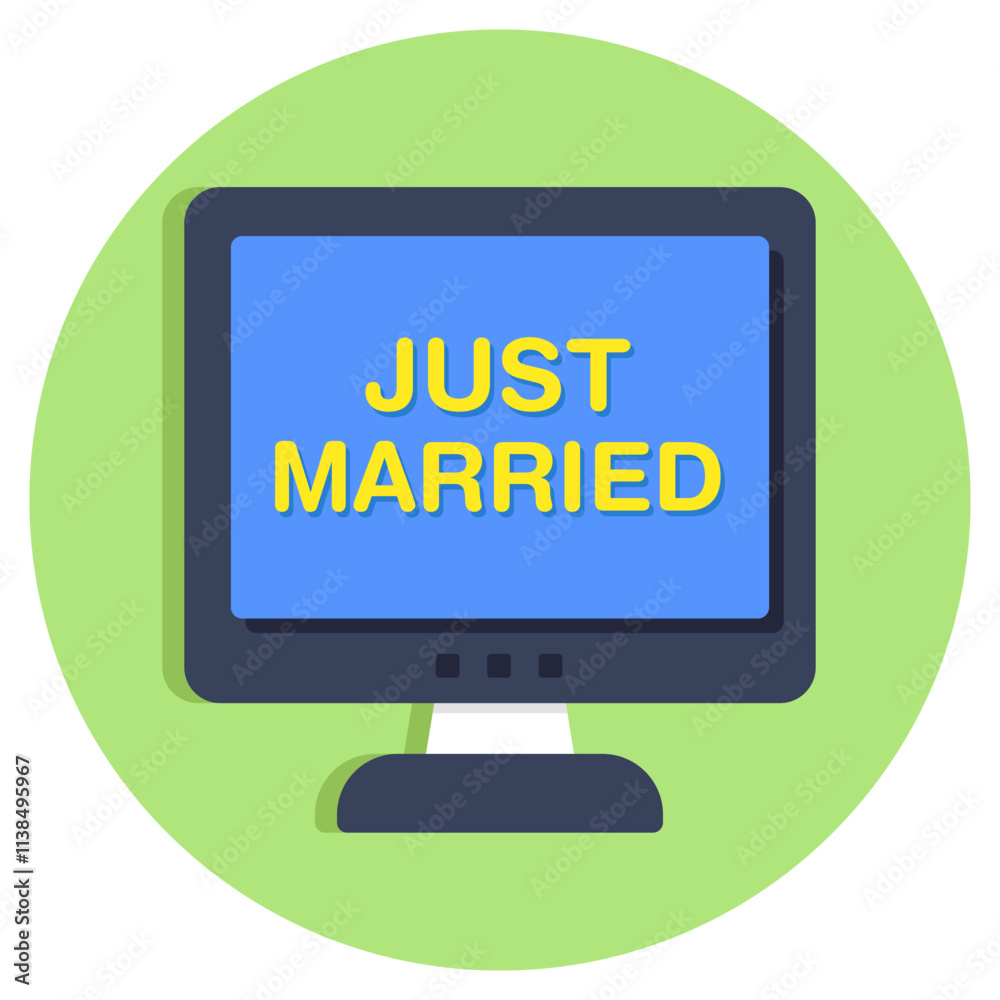 Perfect design icon of just married Perfect design icon of just married