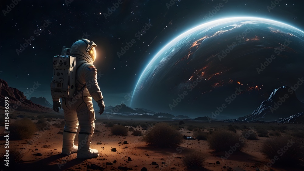 Obraz premium alien planet in space