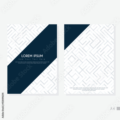 Creative A4 Abstract Cover Background Template.