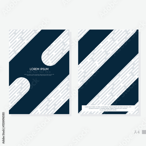 Creative A4 Abstract Cover Background Template.