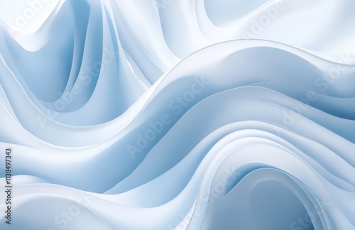 Abstract Blue Wave Abstract...
