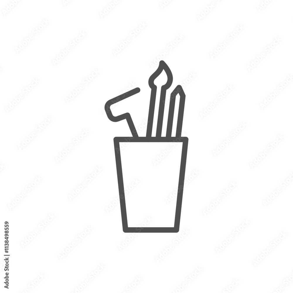drawing tool thin outline icon vector design good for web or mobile app drawing tool thin outline icon vector design good for web or mobile app