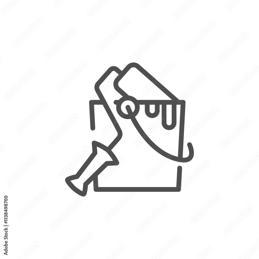 Paint Bucket thin outline icon vector design good for web or mobile app Paint Bucket thin outline icon vector design good for web or mobile app
