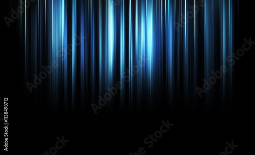 Abstract Blue Vertical Ligh...
