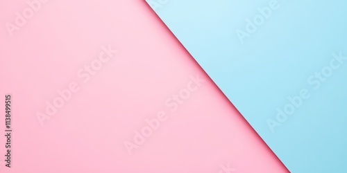 Abstract Pastel Pink and Bl...