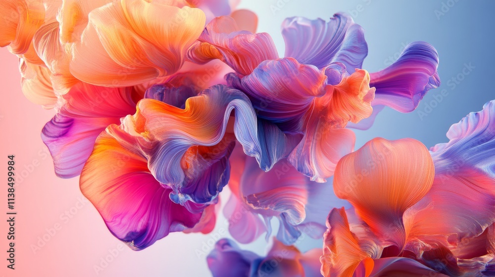 A Mesmerizing 3D Abstract Multicolor Visualization