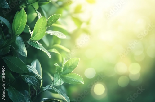 Lush Green Leaves Basking I...