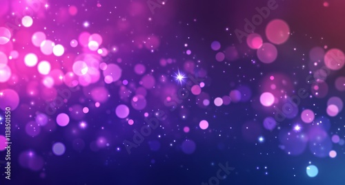Abstract Purple Pink Bokeh ...