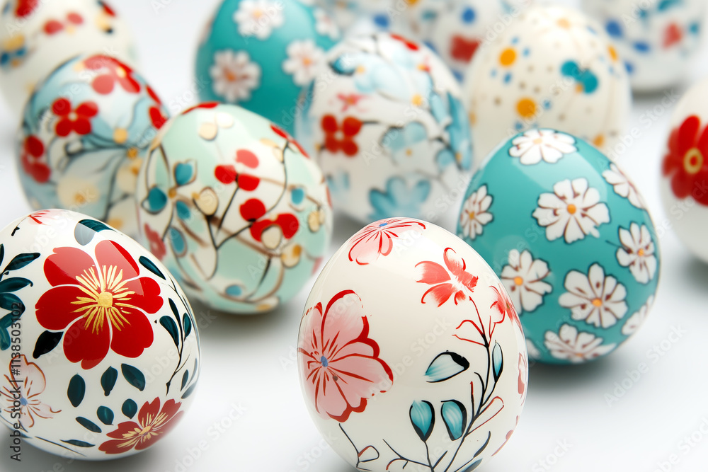 Easter eggs with japanese decorations Easter eggs with japanese decorations