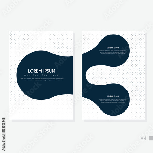 Creative A4 Abstract Cover Background Template.