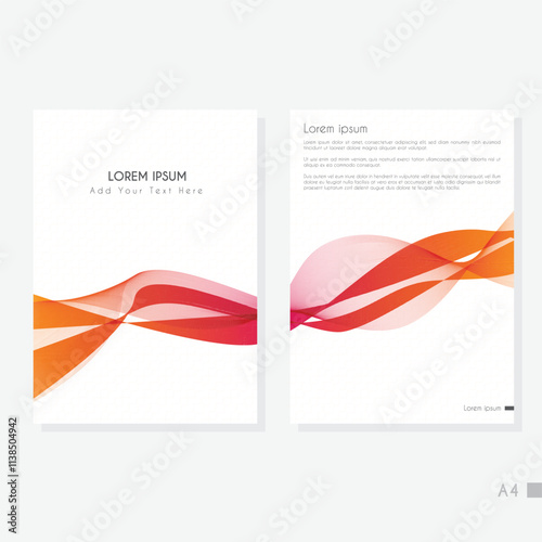 Creative A4 Abstract Cover Background Template.