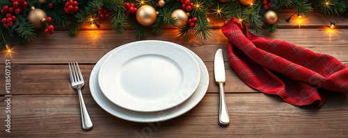 christmas table setting