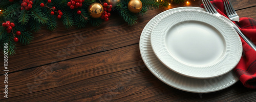 christmas table setting