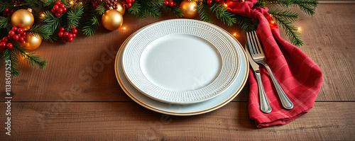 christmas table setting