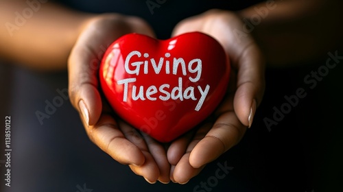 Heartfelt Giving Tuesday: Celebrate Generosity and Kindness in Philanthropy Stock Photo photo