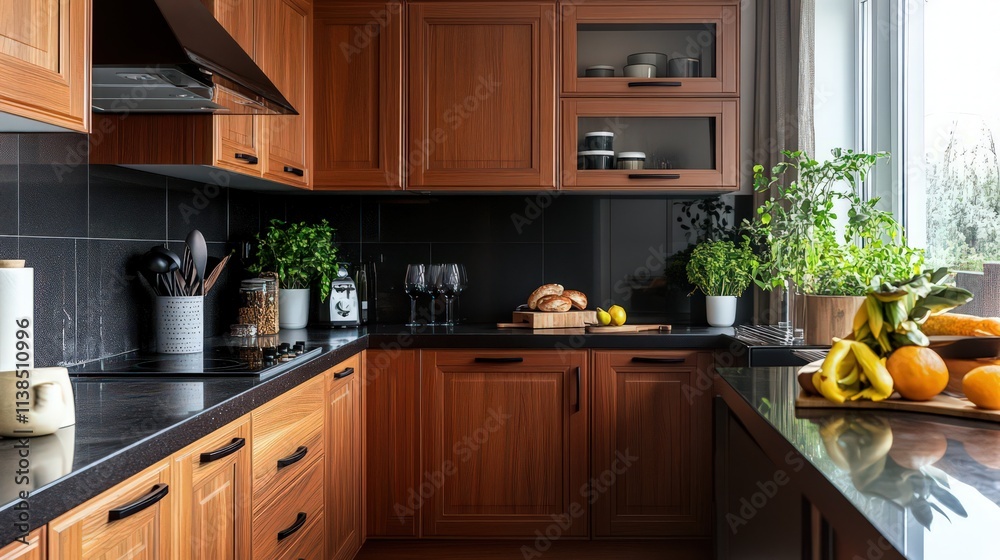 Modern minimalism meets luxury in a monochromatic kitchen. Kitchen interior Modern minimalism meets luxury in a monochromatic kitchen. Kitchen interior
