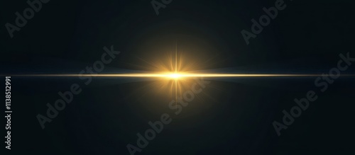 Golden Light Rays Burst Acr...