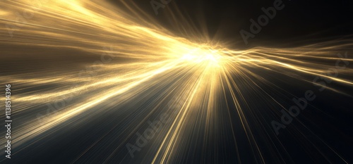 Golden Light Rays Converge ...