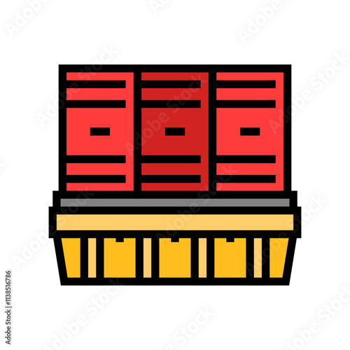 spill containment injury prevention color icon vector. spill containment injury prevention sign. isolated symbol illustration