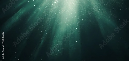 Emerald Green Light Beams S...
