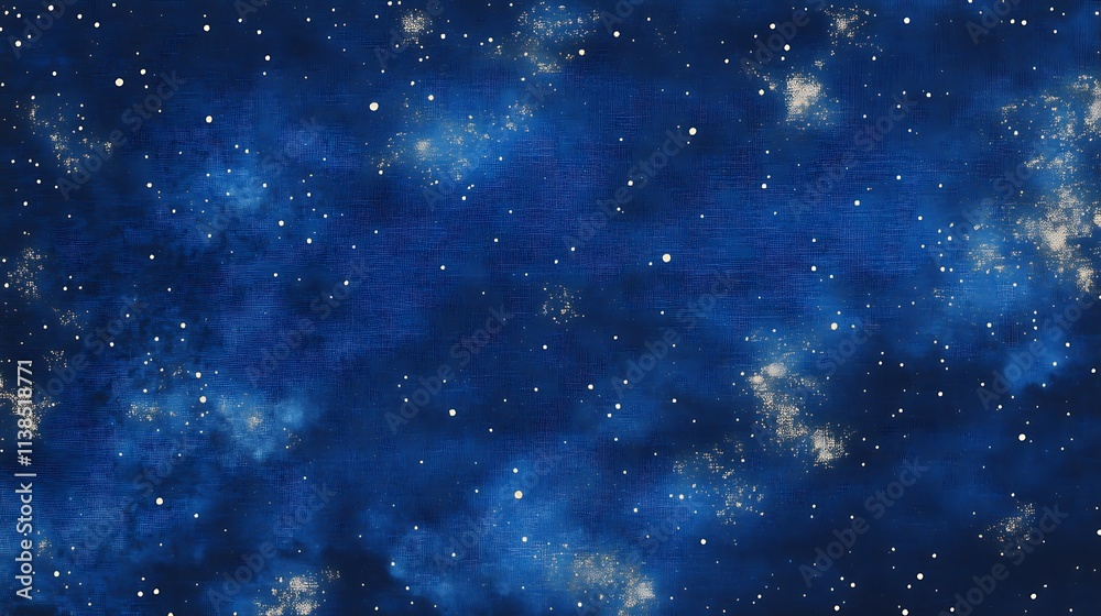 Fototapeta premium 25. A midnight blue background with faint starry speckles for a cosmic theme