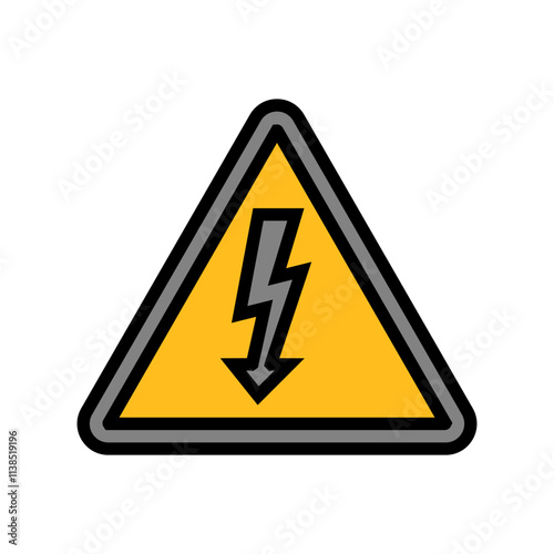 Free Download electrical safety injury prevention color icon vector. electrical safety injury prevention sign. isolated symbol illustration - GFXLoad