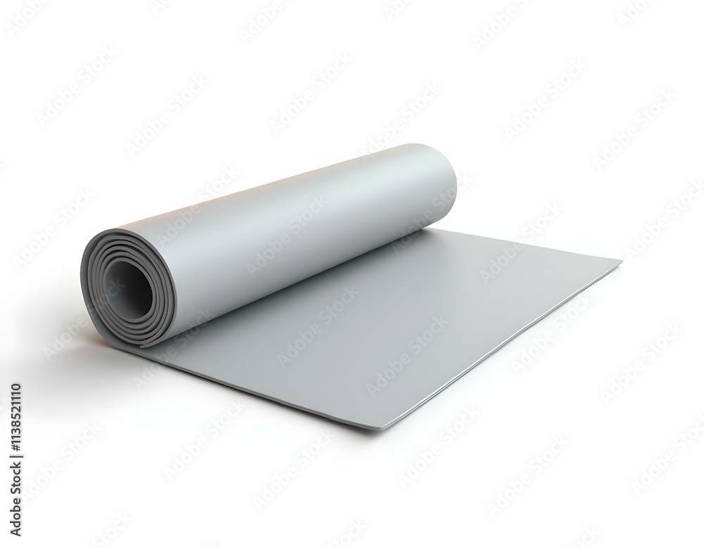 Yoga mat 3D render icon isolated on transparent background cutout ia Yoga mat 3D render icon isolated on transparent background cutout ia