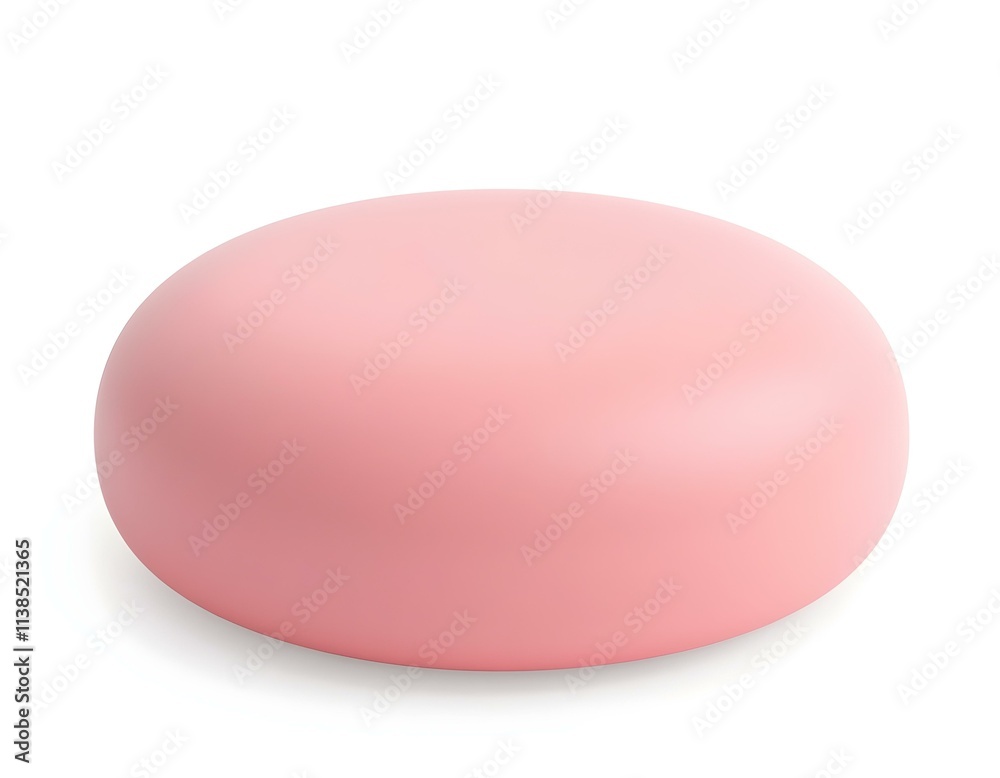 Meditation cushion 3D render icon isolated on transparent background cutout ia Meditation cushion 3D render icon isolated on transparent background cutout ia