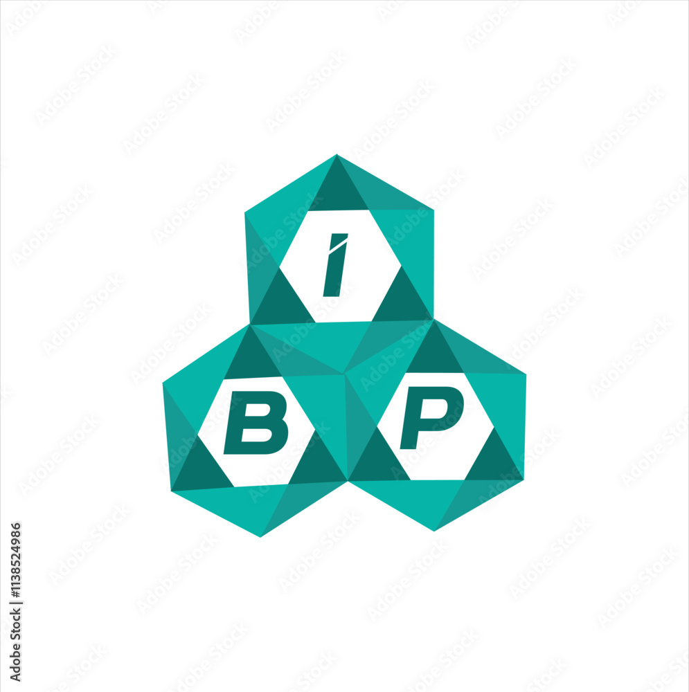 Fototapeta premium IBP creative minimalist letter logo. IBP unique vector initials alphabet letter logo design