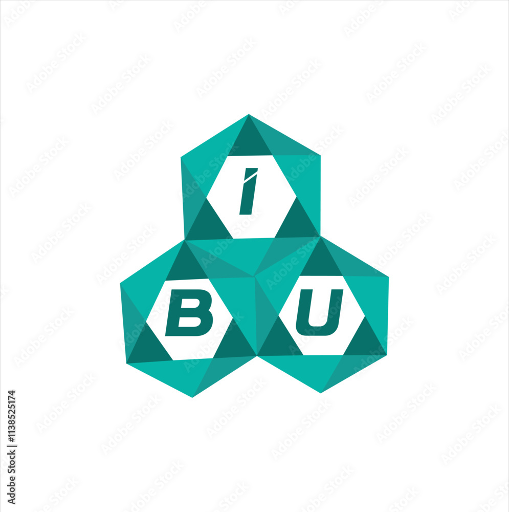 Fototapeta premium IBV creative minimalist letter logo. IBV unique vector initials alphabet letter logo design