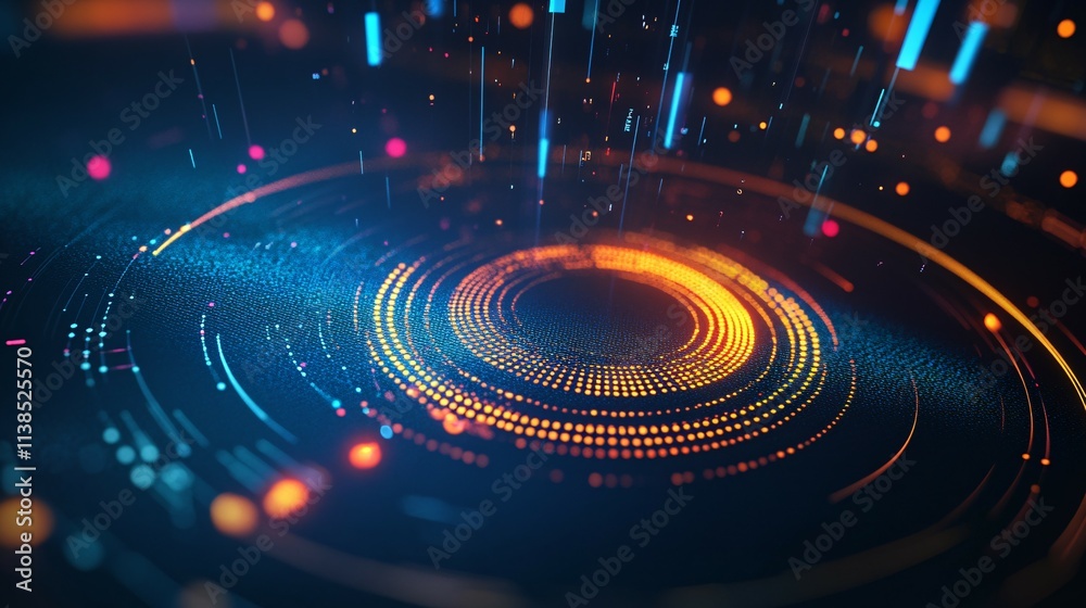 Abstract Digital Data Flow Visualization Abstract Digital Data Flow Visualization