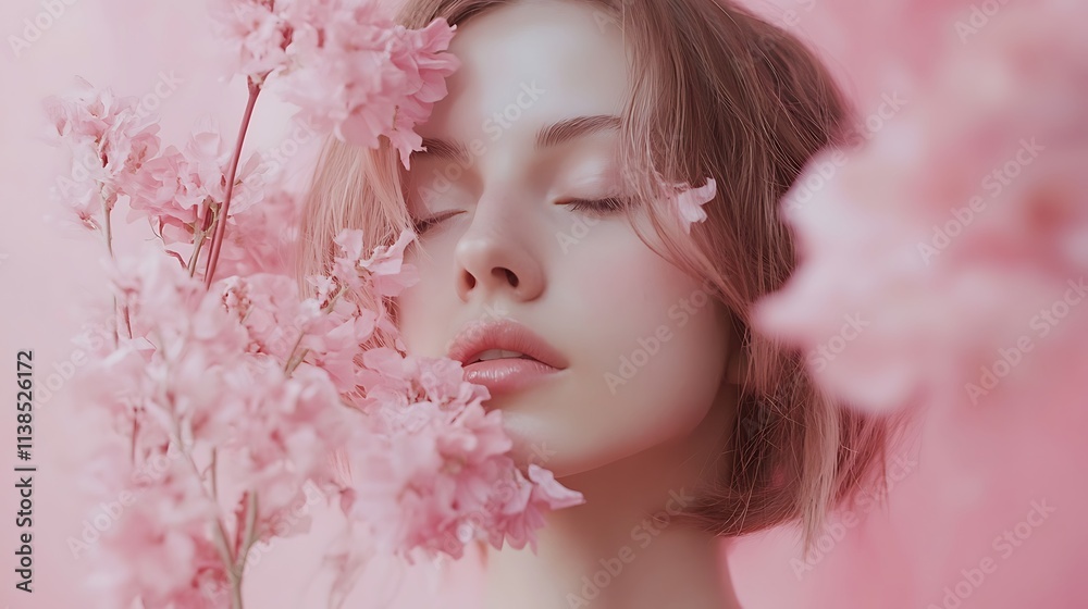 13. A muted blush pink background with a watercolor wash effect for a soft and natural look 13. A muted blush pink background with a watercolor wash effect for a soft and natural look