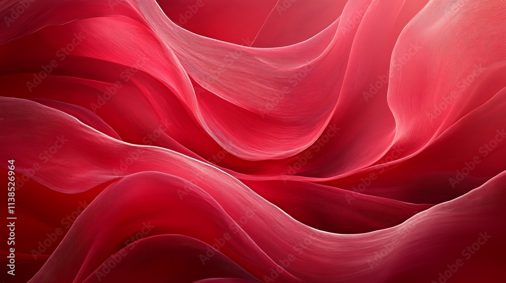 Obraz premium 2. A textured red background featuring soft brushstroke patterns for an artistic effect