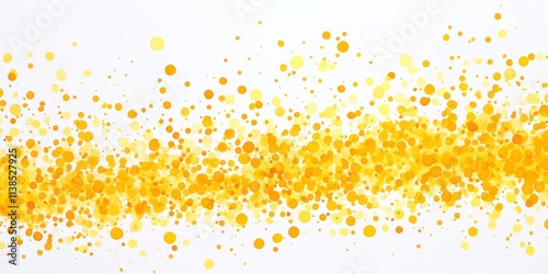 Abstract Yellow Circles Sca...