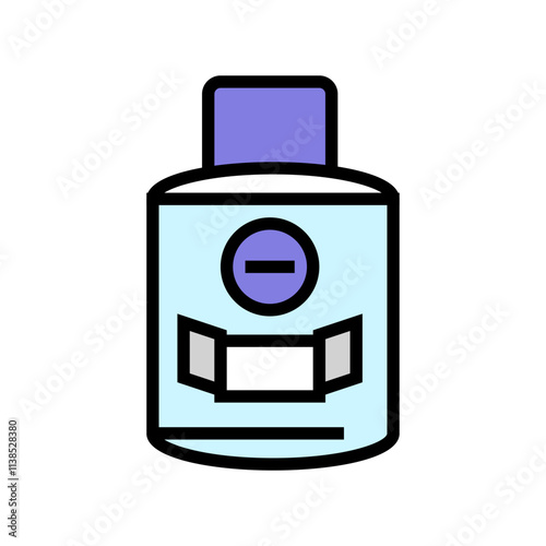 aftershave bottle men cosmetic color icon vector. aftershave bottle men cosmetic sign. isolated symbol illustration