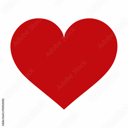 Free Download red heart isolated on white - GFXLoad