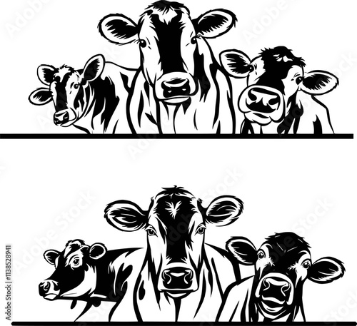 Cow Farm, Farm Animal, Family Farm eps