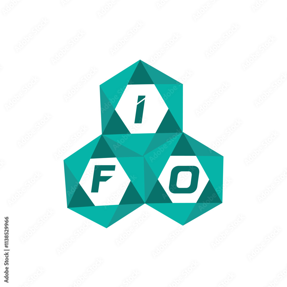 Fototapeta premium IFO creative minimalist letter logo. IFO unique vector initials alphabet letter logo design