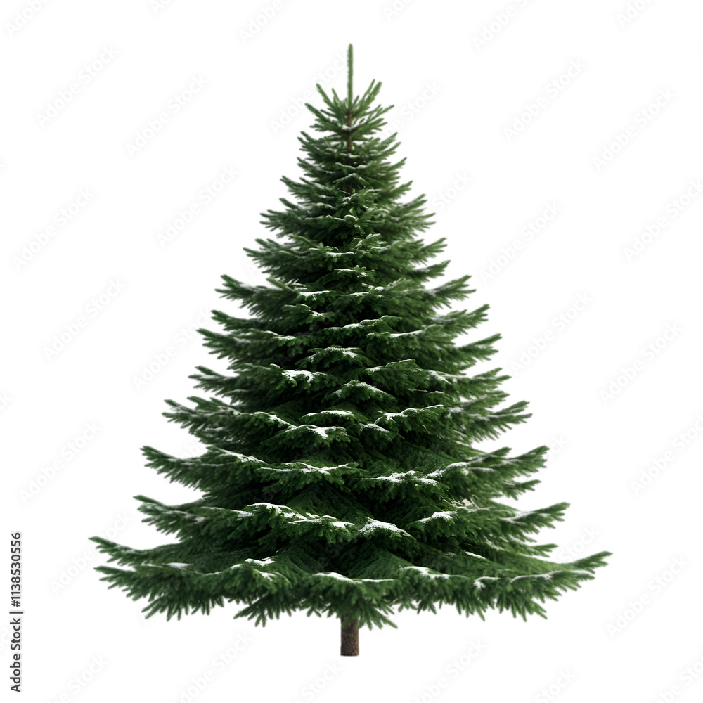 Fototapeta premium Christmas Tree isolated on white background