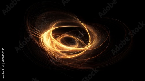19. A rich black background with light streaks and subtle glows for a dynamic feel