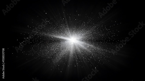 3. A rich, velvety black background with a soft glow radiating from the center photo