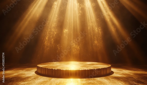 Golden Platform Illuminated...